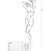 PASSION - WOMAN BS020 BODYSTOCKING SCHWARZ EINE GRÖSSE
