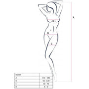 PASSION - WOMAN BS032 BODYSTOCKING SCHWARZ EINE GRÖSSE