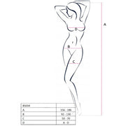 PASSION - WOMAN BS034 ROTER BODYSTOCKING, EINE GRÖSSE