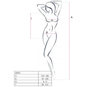 PASSION - WOMAN BS035 ROTER BODYSTOCKING, EINE GRÖSSE