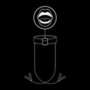 FETISH SUBMISSIVE - KNEBELRING MIT NIPPELKLEMMEN