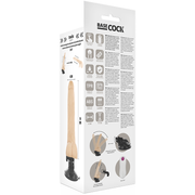 BASECOCK - REALISTISCHER VIBRATOR MIT FERNBEDIENUNG NATÜRLICH 19 CM -O- 4 CM