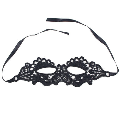 QUEEN LINGERIE - SCHWARZE MASKE EINER GRÖSSE