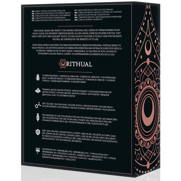 RITHUAL - NISHA - WIEDERAUFLADBARE VIBRIERENDE KEGELBLLE SCHWARZ