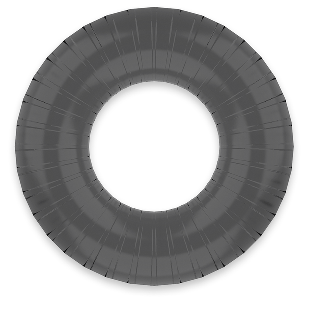 POWERING - SUPER FLEXIBLER UND WIDERSTANDSFÄHIGER PENISRING 4,5 CM PR07 SCHWARZ
