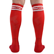MACHO - LANGE SOCKEN EINE GRÖSSE ROT