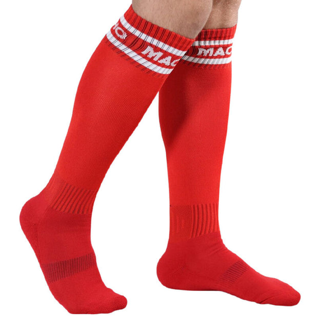 MACHO - LANGE SOCKEN EINE GRÖSSE ROT