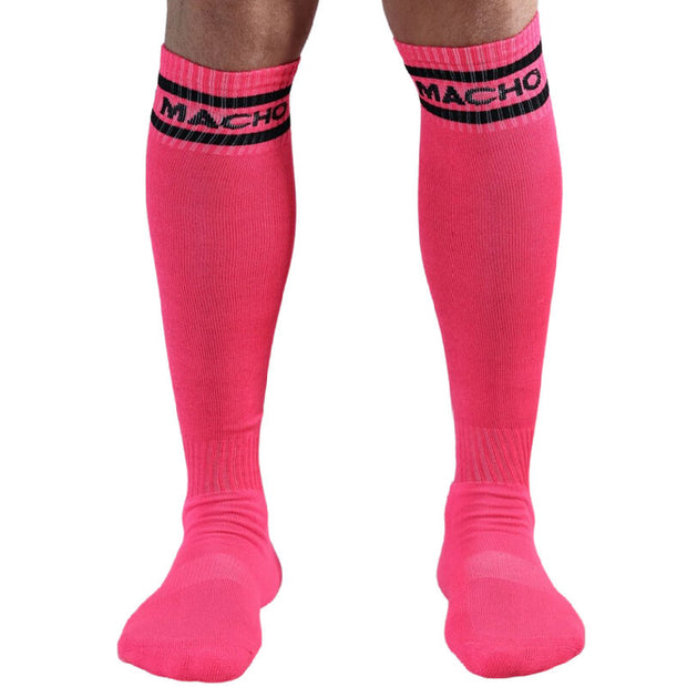 MACHO - LANGE SOCKEN EINHEITSGRÖSSE ROSA