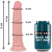 ROCKARMY - HARNESS + FLÜSSIGER SILIKONDILDO PREMIUM AVENGER 19 CM -O- 3.98 CM