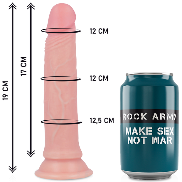 ROCKARMY - HARNESS + FLÜSSIGER SILIKONDILDO PREMIUM AVENGER 19 CM -O- 3.98 CM