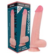 ROCKARMY - ARN S + FLÜSSIGER SILIKON DILDO PREMIUM KINGCOBRA 24 CM -O- 4.77 CM