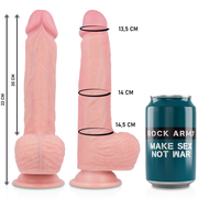 ROCKARMY - HARNESS + FLÜSSIGSILIKON VIBRATOR PREMIUM APACHE FERNBEDIENUNG 20.5 CM -O- 4.62 CM