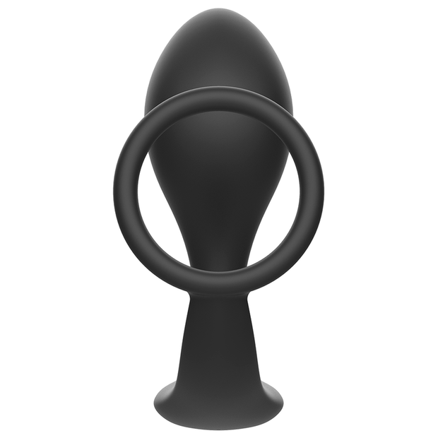 ADDICTED TOYS - ANALPLUG MIT SCHWARZEM SILIKONRING